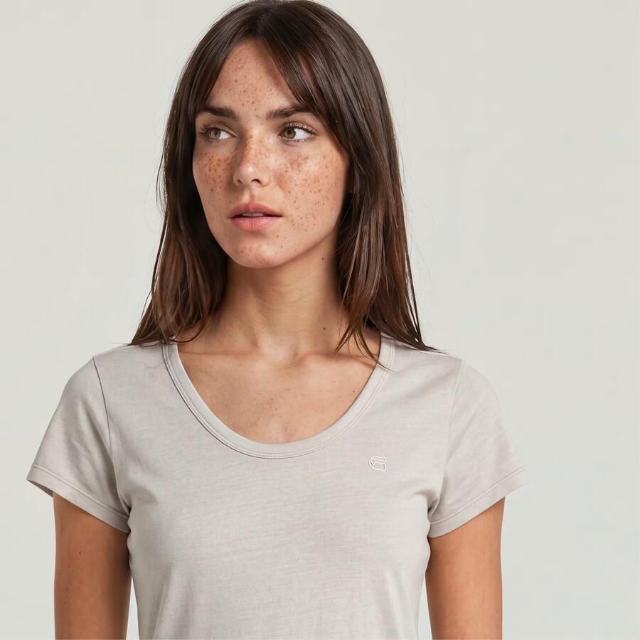 G-Star RAW Slim T-shirt Beige Dames - Foto 3