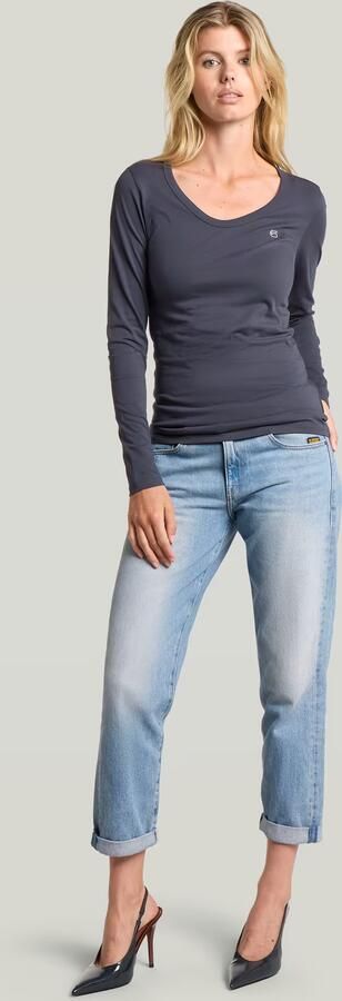 G-Star RAW Slim T-shirt Donkerblauw Dames - Foto 6