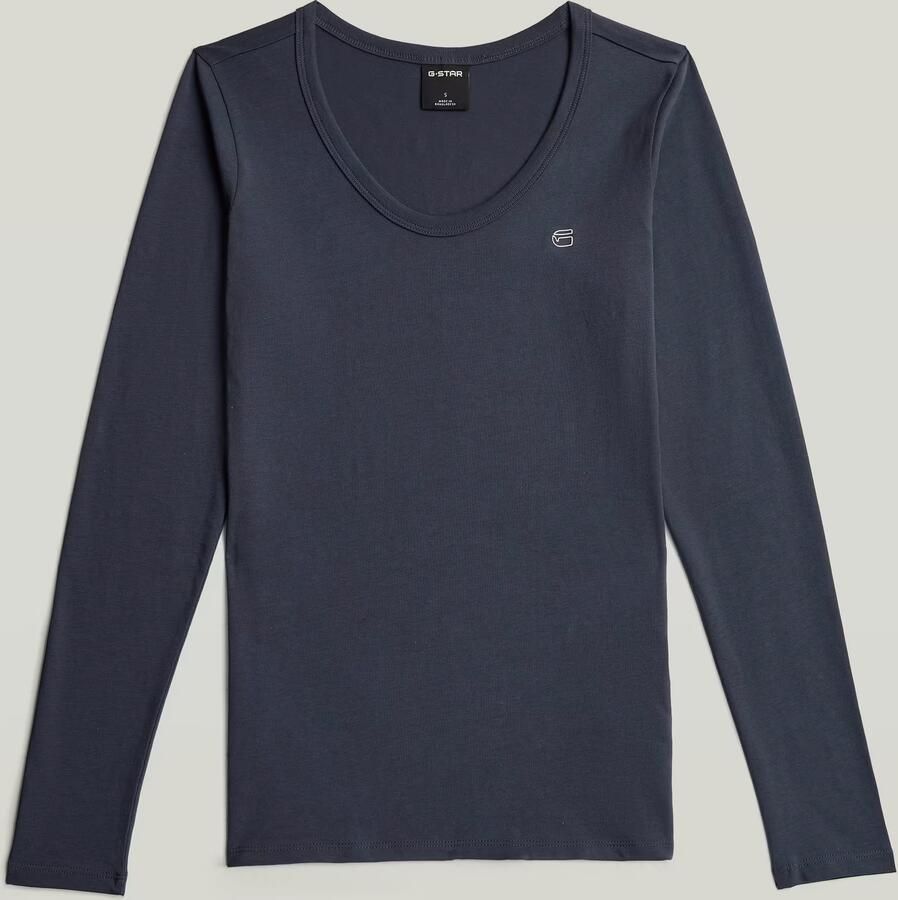 G-Star RAW Slim T-shirt Donkerblauw Dames - Foto 3
