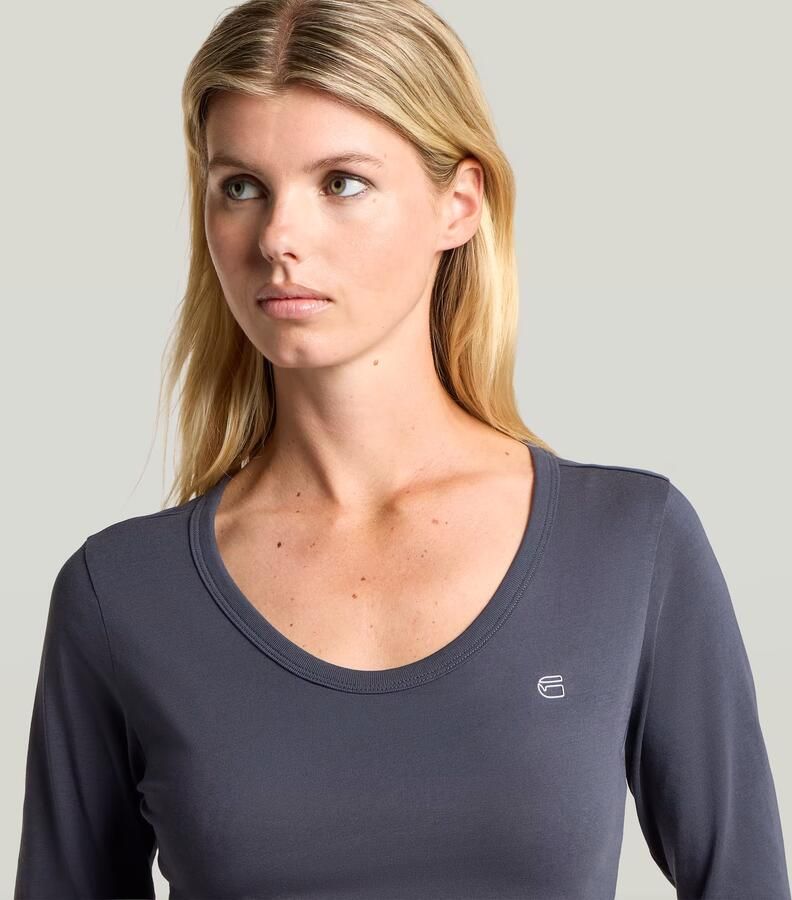 G-Star RAW Slim T-shirt Donkerblauw Dames - Foto 4