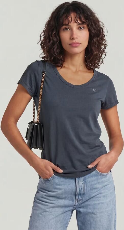 G-Star RAW Slim T-shirt Donkerblauw Dames - Foto 5