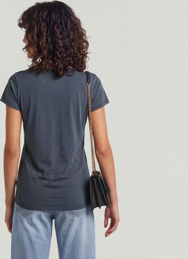 G-Star RAW Slim T-shirt Donkerblauw Dames - Foto 4