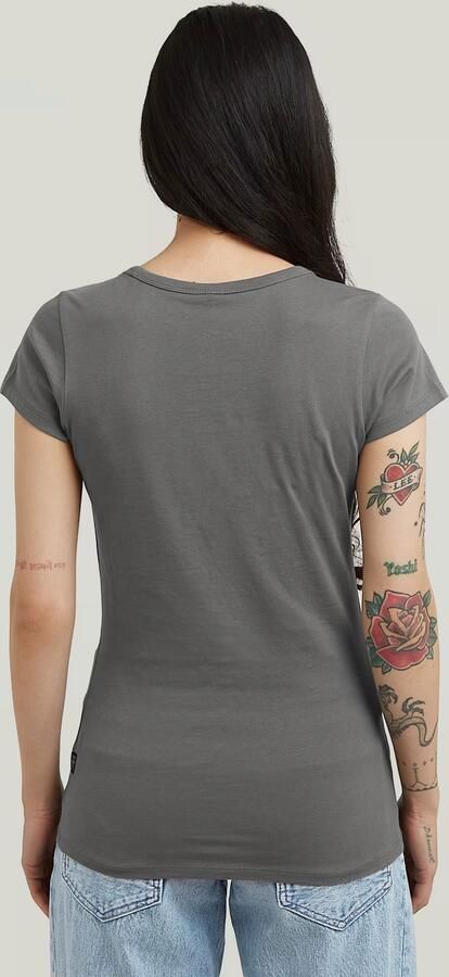 G-Star RAW Slim T-shirt Grijs Dames - Foto 6