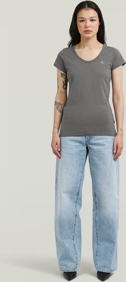 G-Star RAW Slim T-shirt Grijs Dames - Foto 7