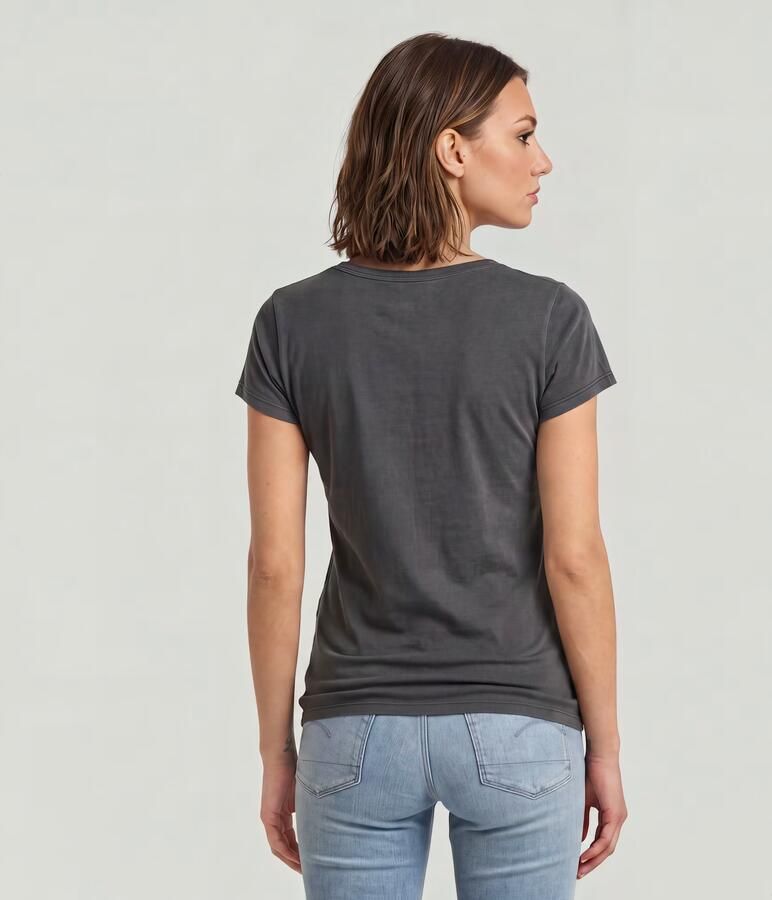 G-Star RAW Slim T-shirt Grijs Dames - Foto 4
