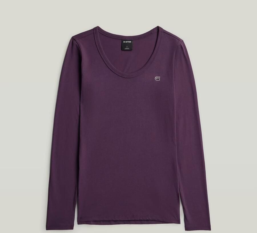 G-Star RAW Slim T-shirt Paars Dames - Foto 3