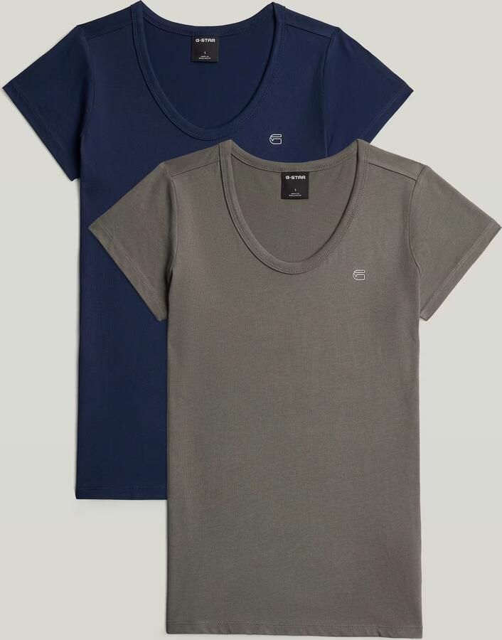 G-Star RAW Slim T-Shirt Set van 2 Meerkleurig Dames - Foto 4