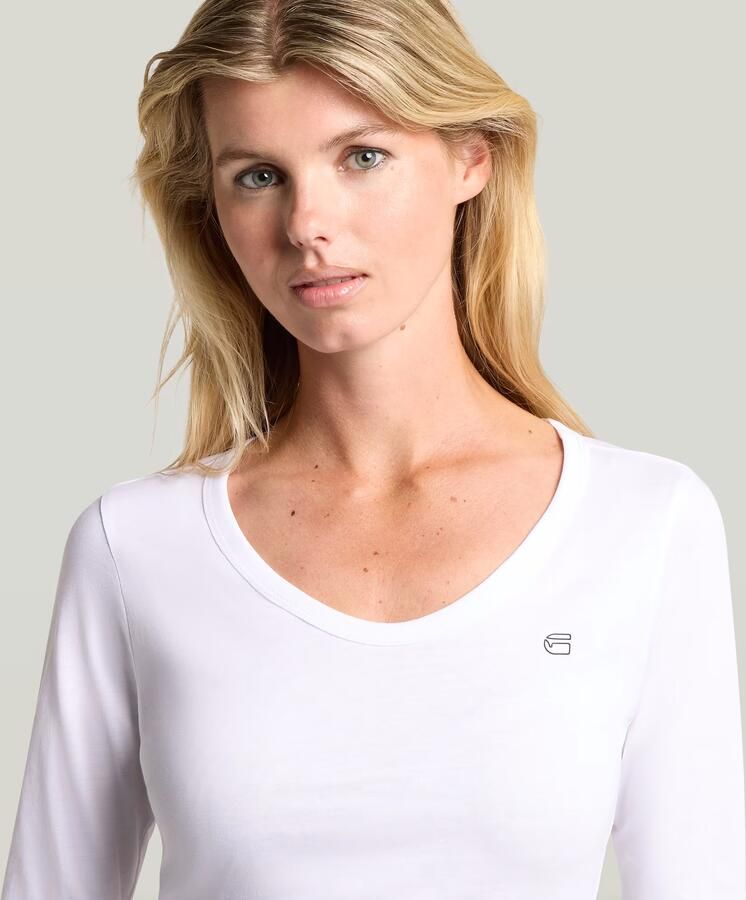 G-Star RAW Slim T-shirt Wit Dames - Foto 4