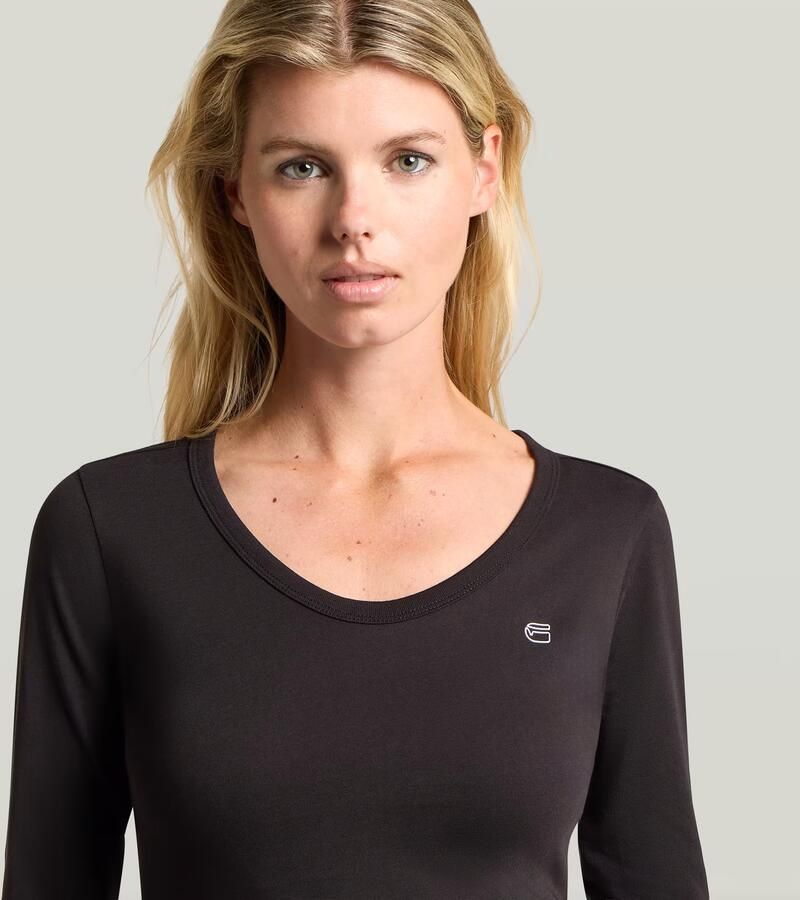 G-Star RAW Slim T-shirt Zwart Dames - Foto 4