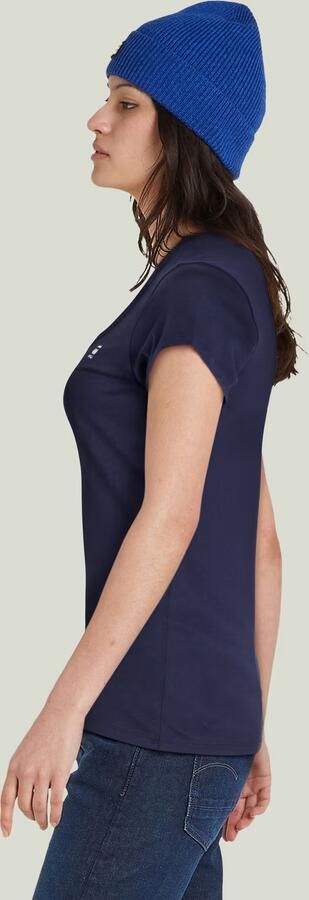G-Star RAW Slim Top Donkerblauw Dames - Foto 6