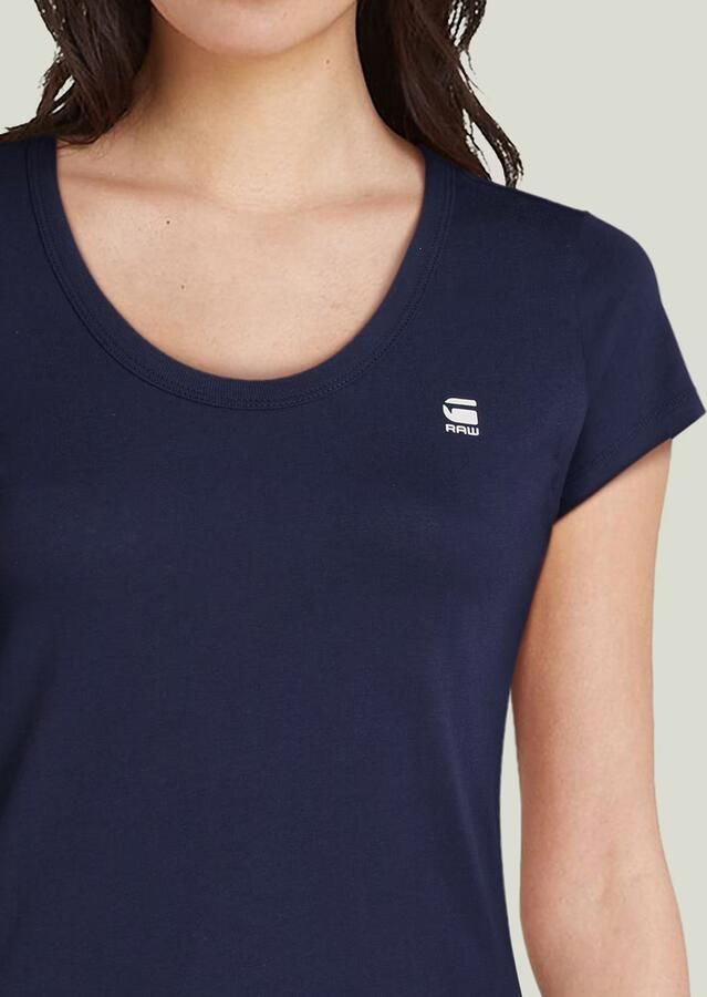G-Star RAW Slim Top Donkerblauw Dames - Foto 4