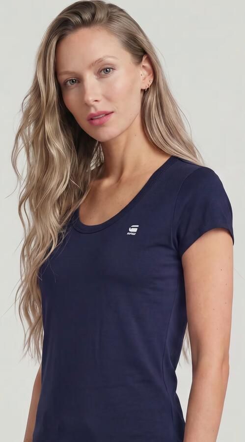 G-Star RAW Slim Top Donkerblauw Dames - Foto 6