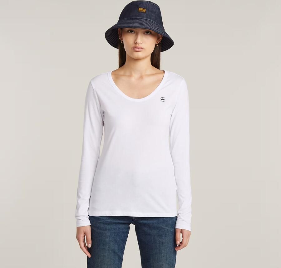 G-Star RAW Slim Top Wit Dames - Foto 7