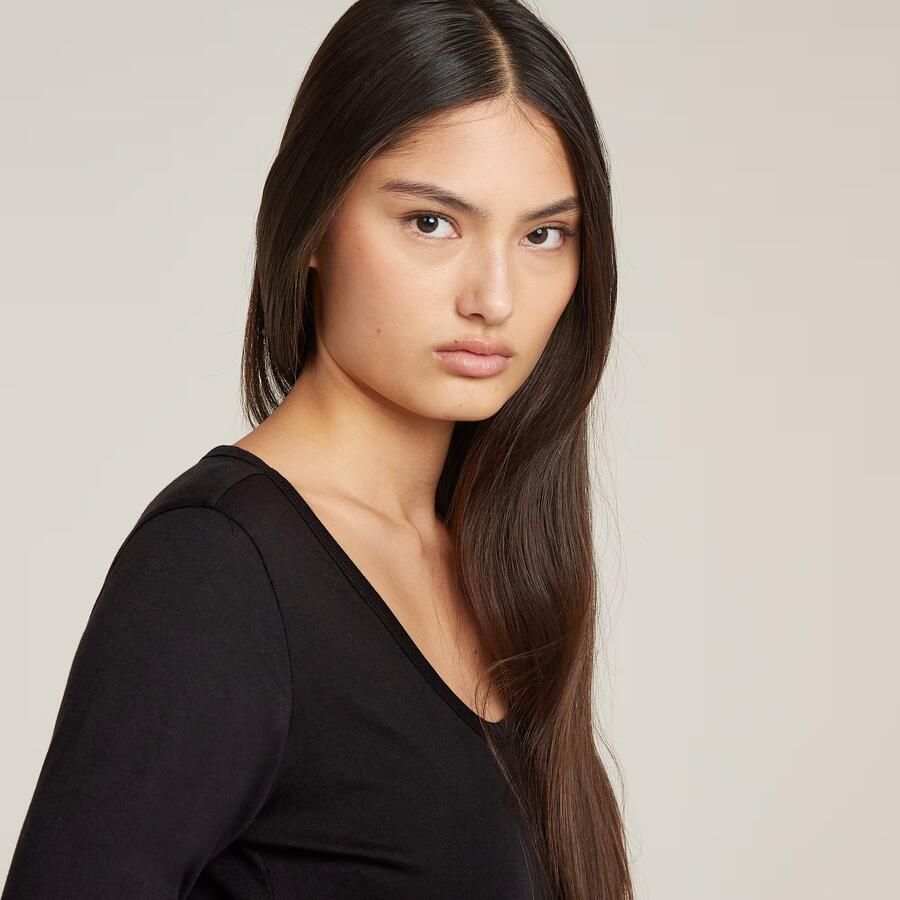 G-Star RAW Slim Top Zwart Dames - Foto 2