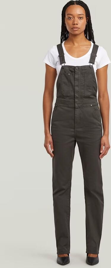 G-Star RAW Slim Tuinbroek Grijs Dames - Foto 6