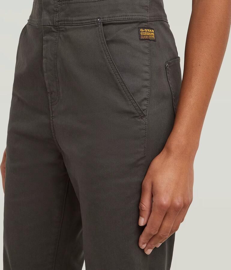 G-Star RAW Slim Tuinbroek Grijs Dames - Foto 2