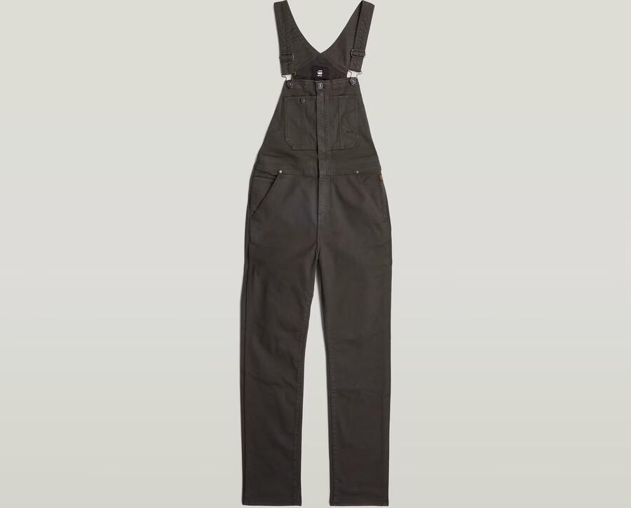 G-Star RAW Slim Tuinbroek Grijs Dames - Foto 4