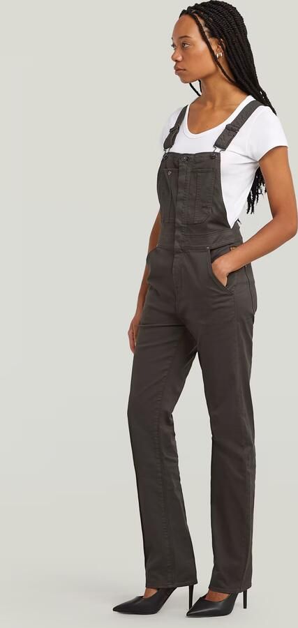 G-Star RAW Slim Tuinbroek Grijs Dames - Foto 5