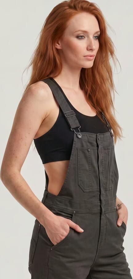 G-Star RAW Slim Tuinbroek Grijs Dames - Foto 6