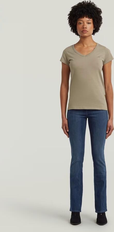 G-Star RAW Slim V T-Shirt Beige Dames - Foto 5