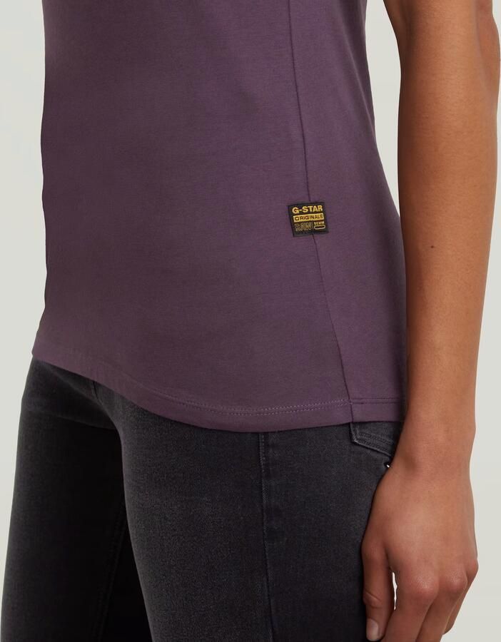 G-Star RAW Slim V T-Shirt Paars Dames - Foto 3