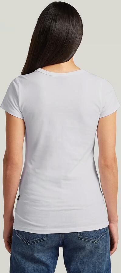 G-Star RAW Slim V T-Shirt Wit Dames - Foto 7