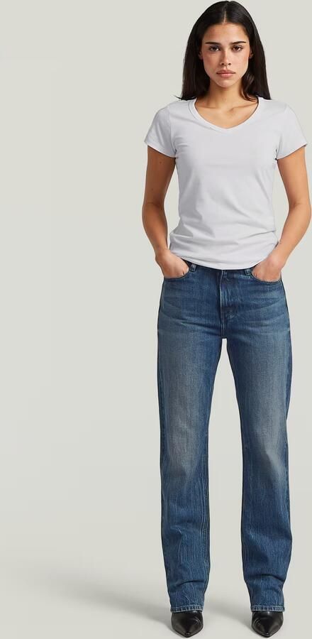 G-Star RAW Slim V T-Shirt Wit Dames - Foto 6