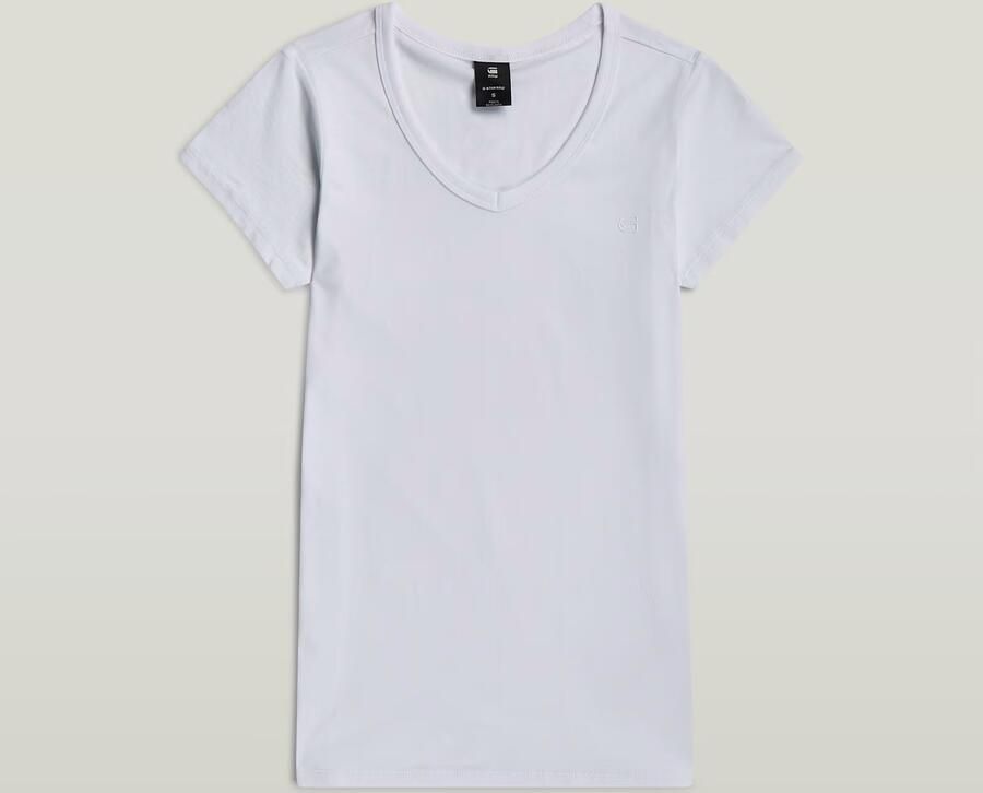 G-Star RAW Slim V T-Shirt Wit Dames - Foto 3