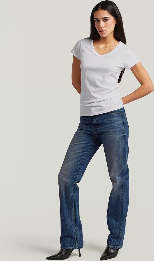 G-Star RAW Slim V T-Shirt Wit Dames - Foto 5