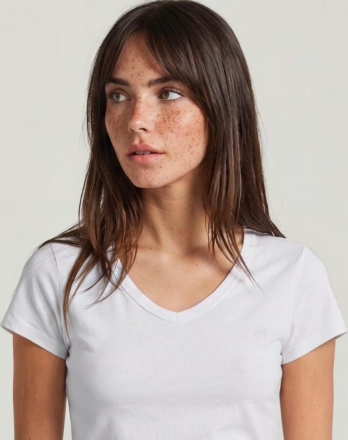 G-Star RAW Slim V T-Shirt Wit Dames - Foto 4