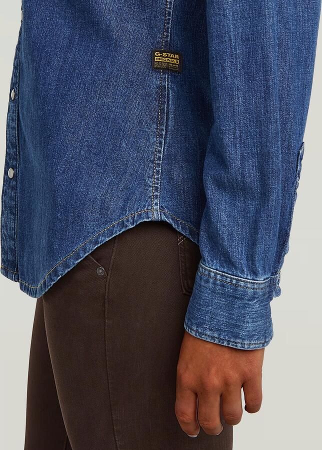 G-Star RAW Slim Western Overhemd Donkerblauw Dames - Foto 3