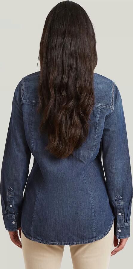 G-Star RAW Slim Western Overhemd Donkerblauw Dames - Foto 4