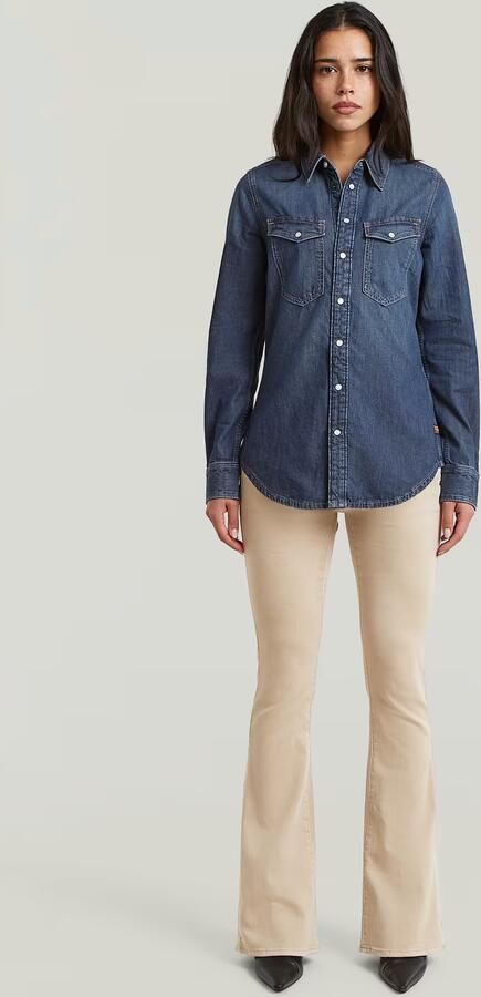 G-Star RAW Slim Western Overhemd Donkerblauw Dames - Foto 5