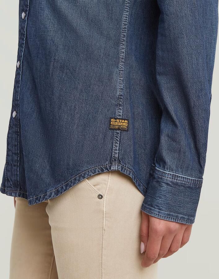 G-Star RAW Slim Western Overhemd Donkerblauw Dames - Foto 3