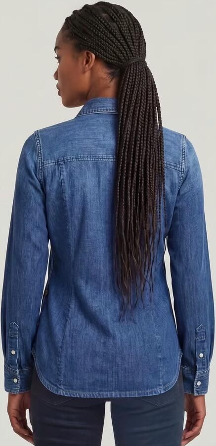 G-Star RAW Slim Western Overhemd Donkerblauw Dames - Foto 5