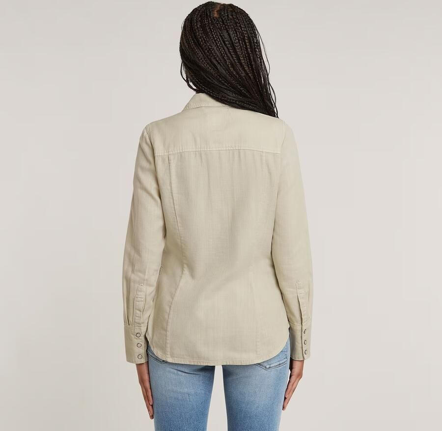G-Star RAW Slim Western Overhemd Groen Dames - Foto 3