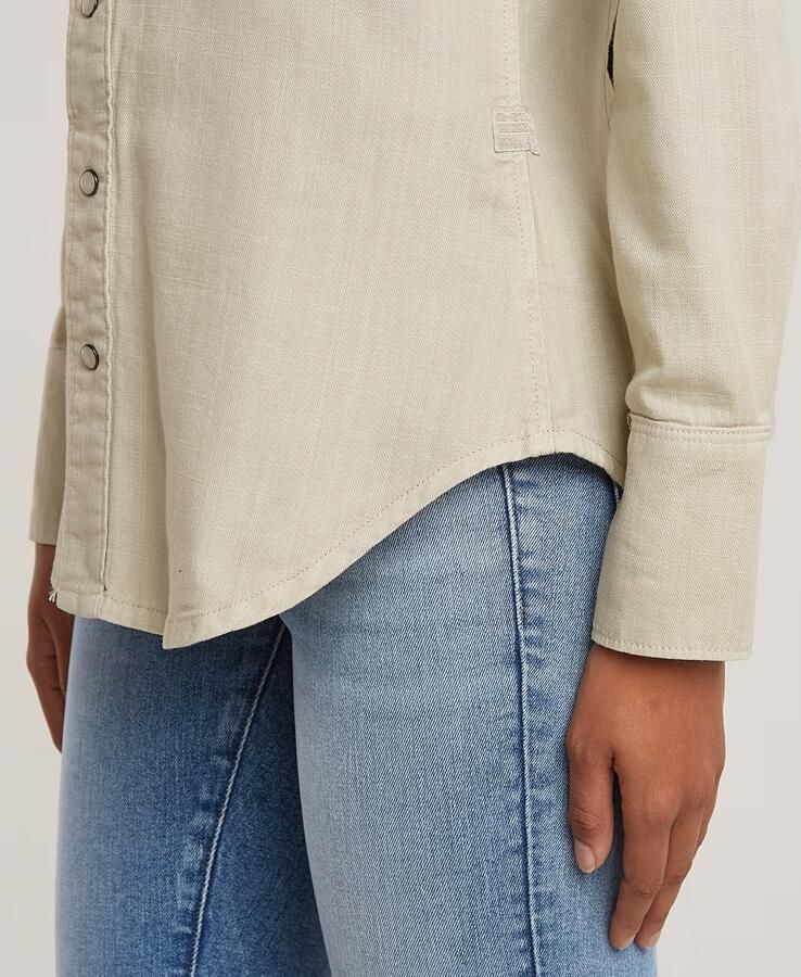 G-Star RAW Slim Western Overhemd Groen Dames - Foto 5