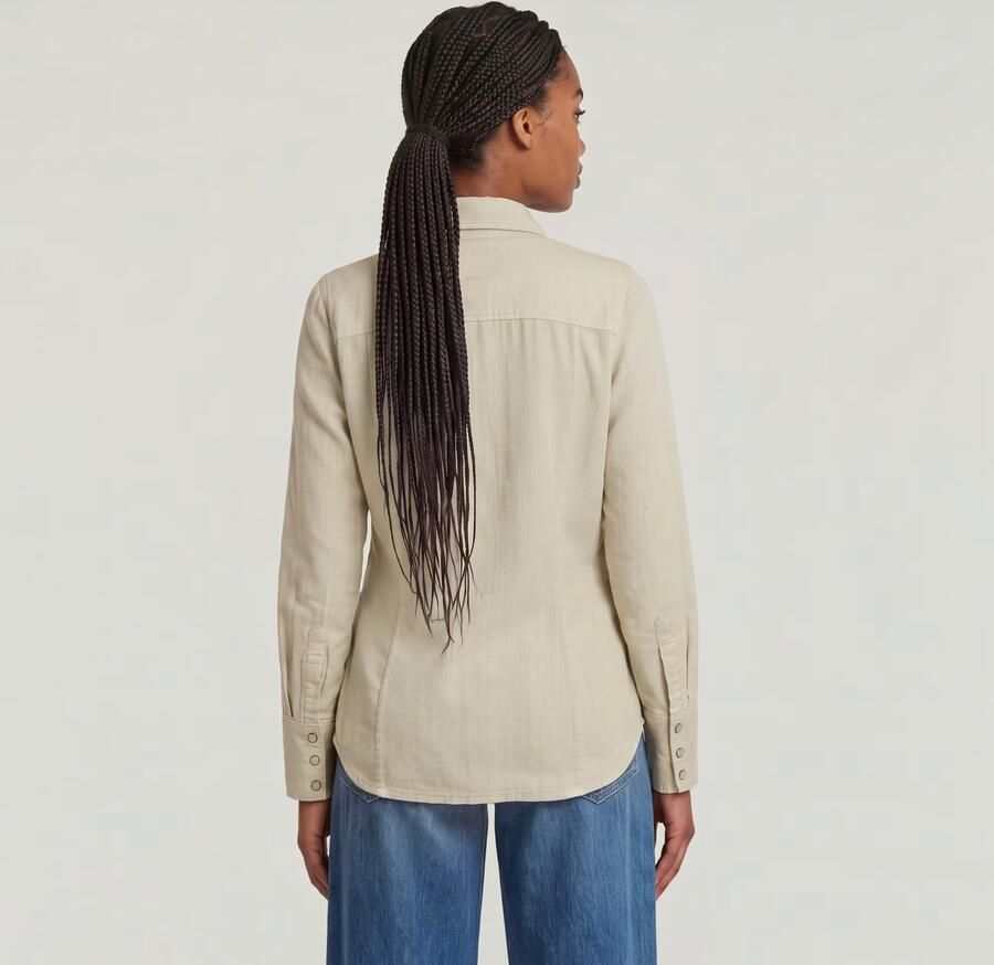 G-Star RAW Slim Western Overhemd Groen Dames - Foto 4