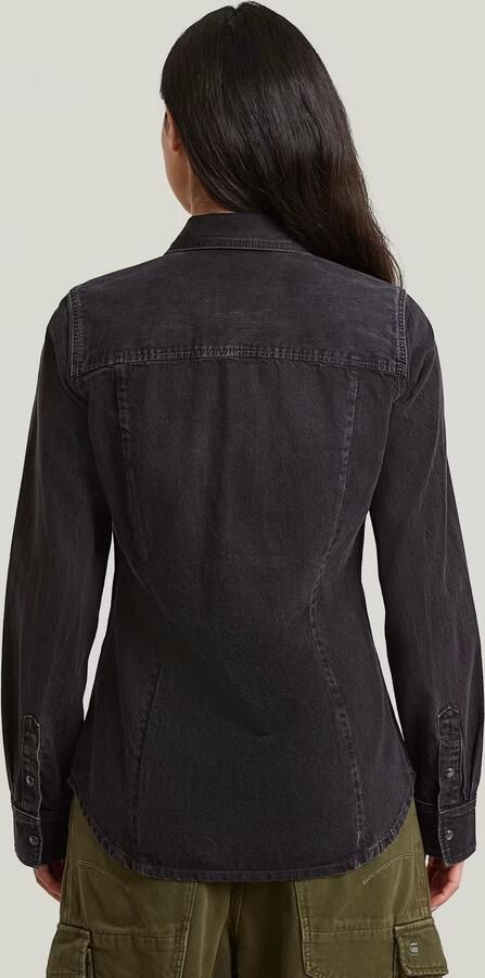 G-Star Raw Slim fit jeansblouse met borstzakken - Foto 7