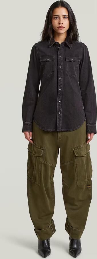 G-Star Raw Slim fit jeansblouse met borstzakken - Foto 9
