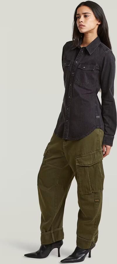 G-Star Raw Slim fit jeansblouse met borstzakken - Foto 8