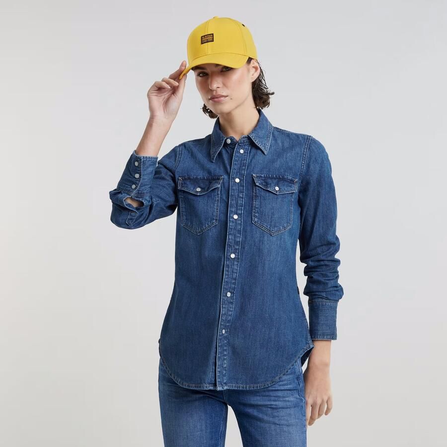 G-Star RAW Slim Western Shirt Donkerblauw Dames - Foto 7