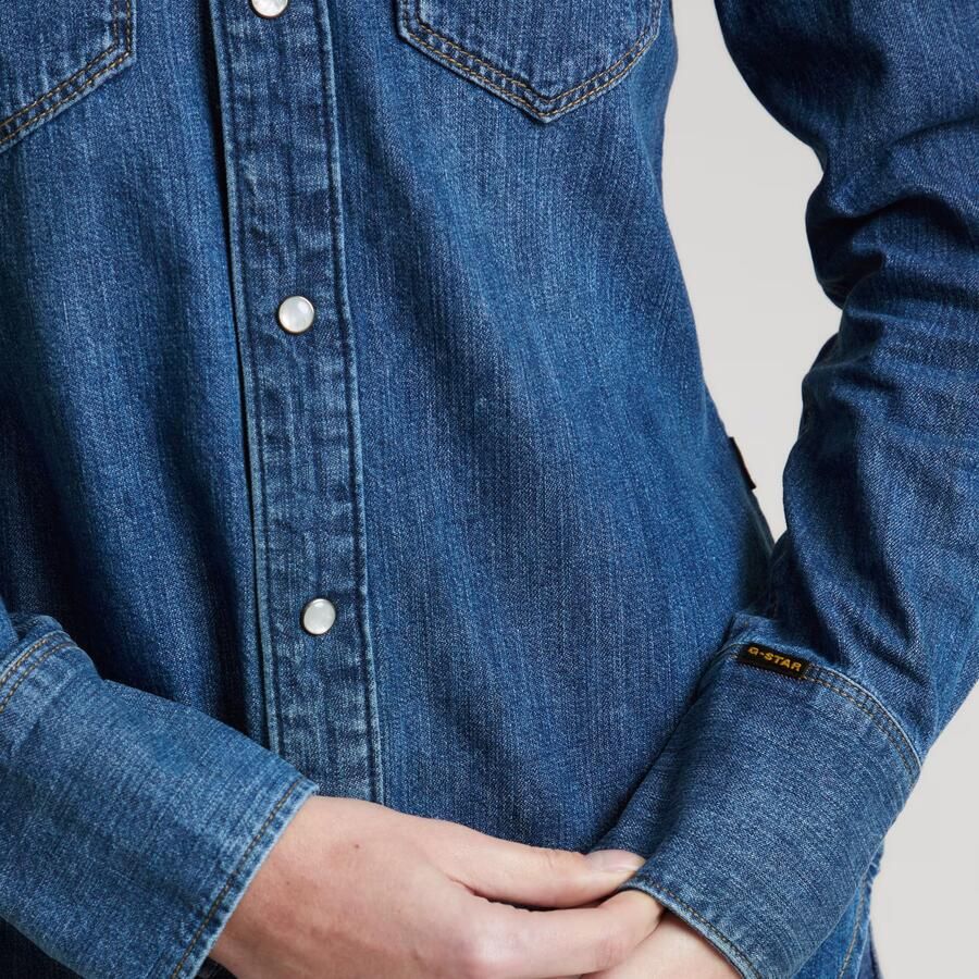 G-Star RAW Slim Western Shirt Donkerblauw Dames - Foto 3