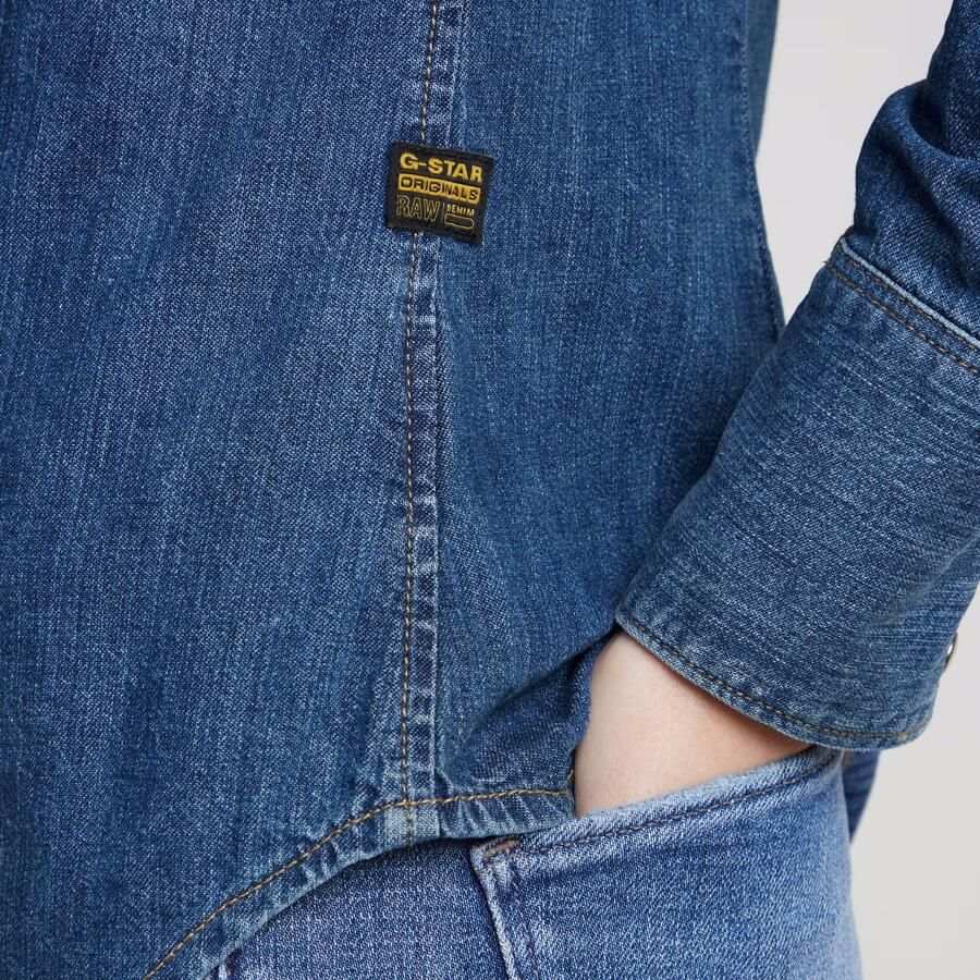 G-Star RAW Slim Western Shirt Donkerblauw Dames - Foto 4