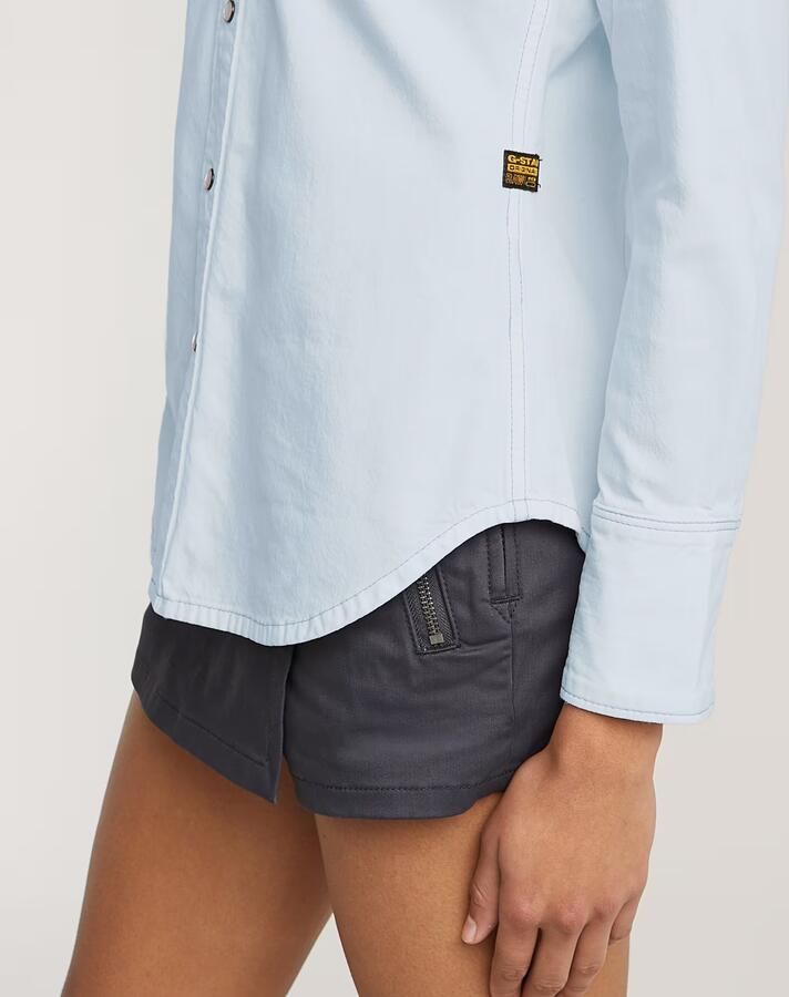 G-Star RAW Slim Western Shirt Lichtblauw Dames - Foto 7