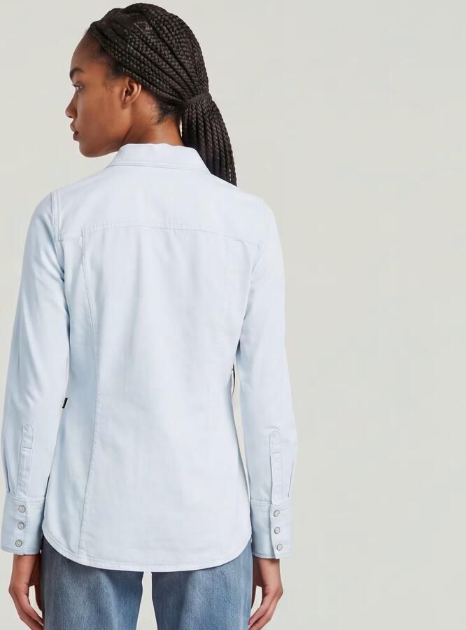 G-Star RAW Slim Western Shirt Lichtblauw Dames - Foto 4