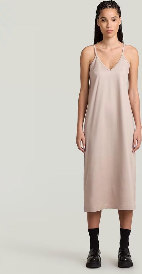 G-Star RAW Slip Loose Jurk Beige Dames - Foto 5