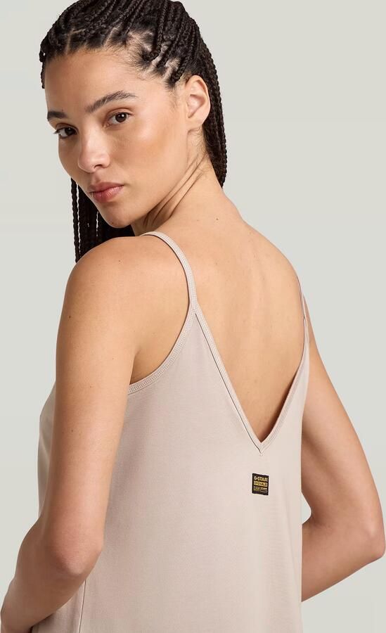 G-Star RAW Slip Loose Jurk Beige Dames - Foto 3
