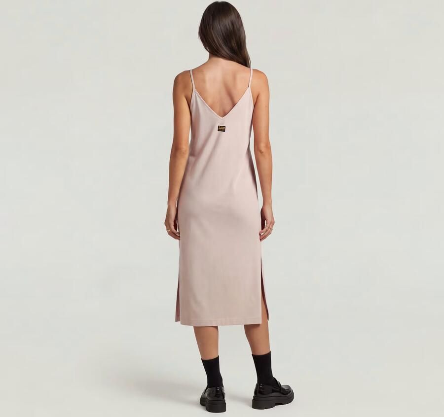 G-Star RAW Slip Loose Jurk Beige Dames - Foto 4