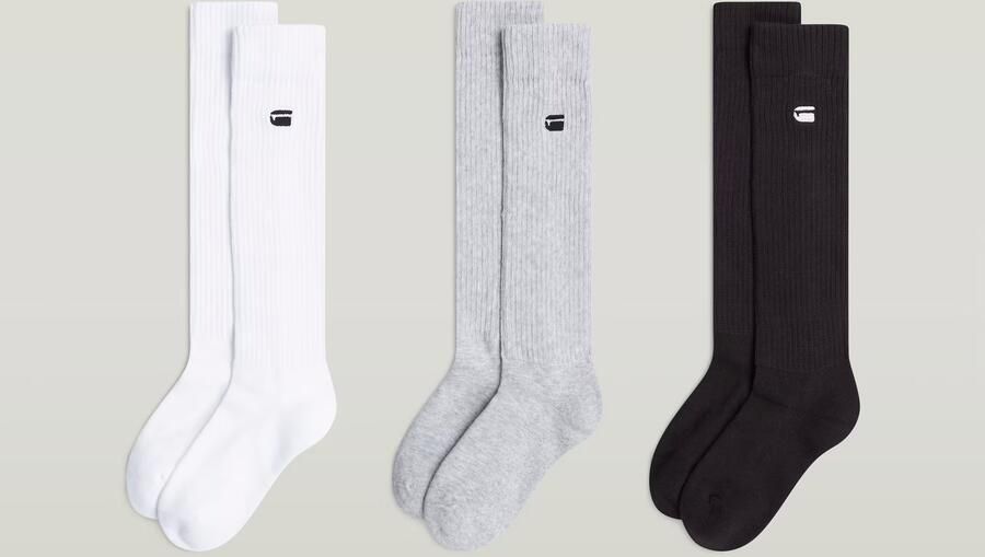 G-Star RAW Lange sokken MYSTIC SLOUCHY SOCKS (set 3 paar) - Foto 2